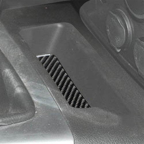 Cubierta de panel de almohadilla de caja de almacenamiento de consola central de fibra de carbono para Hummer H3 2006-2010 - Imagen 4 de 19
