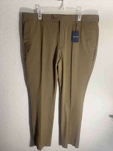 Pantalón Peter Millar Hombre 40 x 32 Surge Performance Corona Artesanal Marrón - Imagen 1 de 8