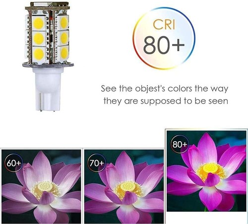 T10 Wedge Base LED Light Bulb 3W 12V Warm White for Car Dome Clearance Lamp 2Pcs - Bild 5 von 27