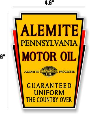 6/" STANDARD MOTOR OIL GAS PUMP OIL TANK DECAL LUBESTER DECAL STICKER