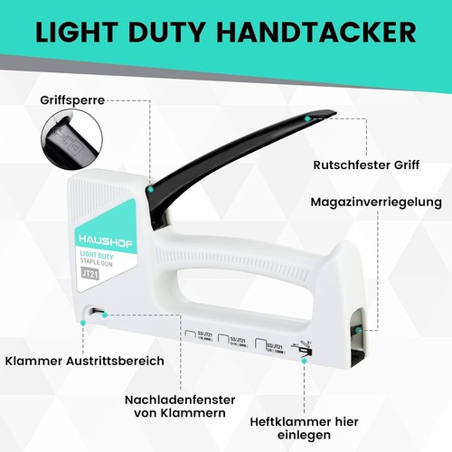 Holztacker & Polsterpistole: 800 Klammern, Klammerentferner - Bild 2 von 9