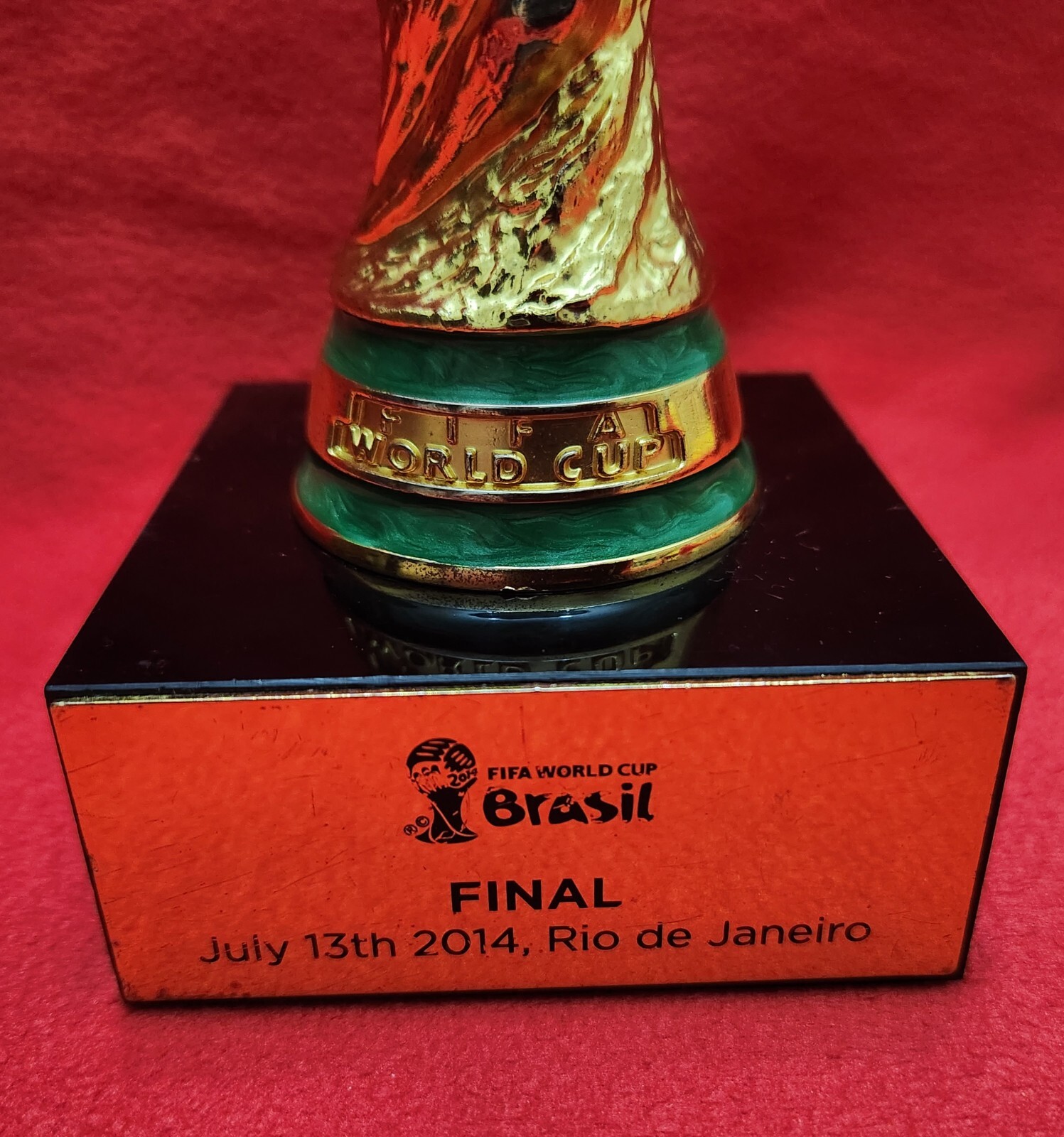 RARE - Official 2014 FIFA World Cup Final Mini Trophy Brasil Replica  Souvenir 7