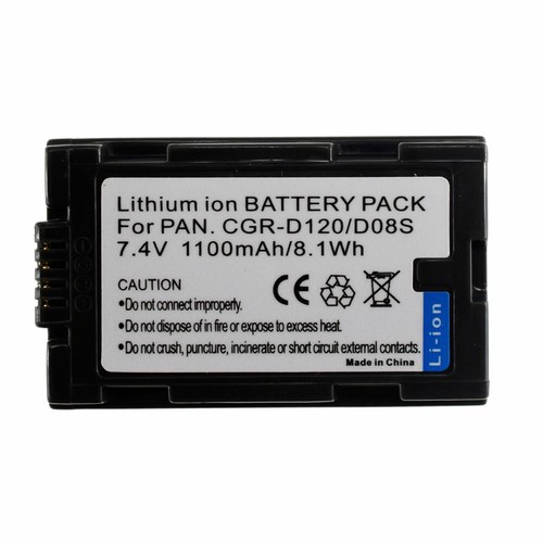 PARA Batería Panasonic CGR-D08R (PAQUETE DE 2) PV-GS2 GS9 NV-DS29B DS150 NV-MX300E - Imagen 3 de 8
