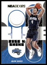 2021-22 Hoops #RS-JS Jalen Suggs Rise N Shine Memorabilia Orlando Magic