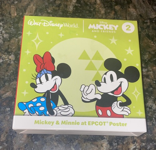 #2 Walt Disney World Mickey & Friends Poster McDonalds 2023 Happy Meal Toy Epcot - Picture 3 of 8