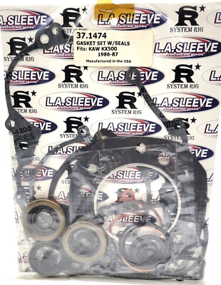 COMPLETE GASKET KIT KAWASAKI KX500 KX 500 KIPS 1986-87 LIQUID COOLED 2-STROKE