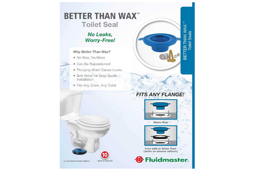 Wax Free Toilet Seal Bowl Gasket Fit Any Drain Secure Universal Gasket Stackable - Picture 4 of 8