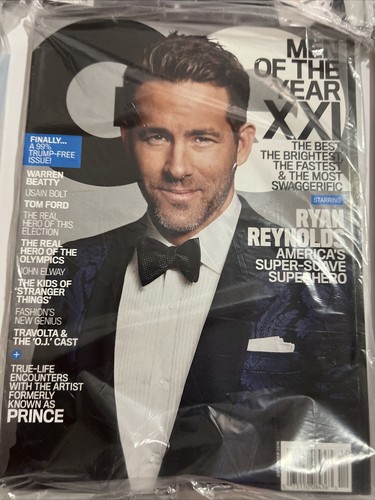 LOT Of 11 New GQ MAGAZINE OBAMA COLBERT DAMON REYNOLDS GOSLING - NEW/Sealed - Picture 8 of 12