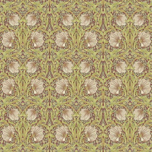 WILLIAM MORRIS PIMPERNEL Cotton Furnishing weight Digitally Printed Fabric - Picture 2 of 4