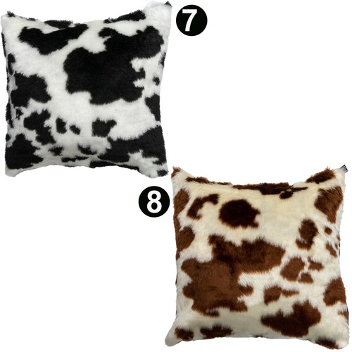 Luxury Faux Fur & Velboa Animal Fluffy Scatter Cushion Cover Case fits 18" x 18" - Picture 5 of 32