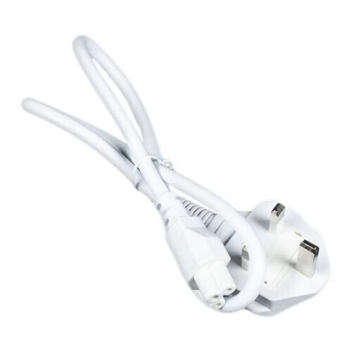 75cm Mains Power Cable UK 3-pin Plug to C5 Power Lead, Flexible, Moulded, - 第 1/7 張圖片