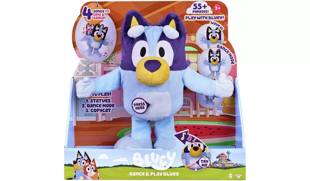 Bluey S7 Dance & Play Plush Dance And Sing Along With Bluey To 4 Different Songs QV11375 Bluey S7 Dance & Play Plush Dance And Sing Along With Bluey To 4 Different Songs QV11375