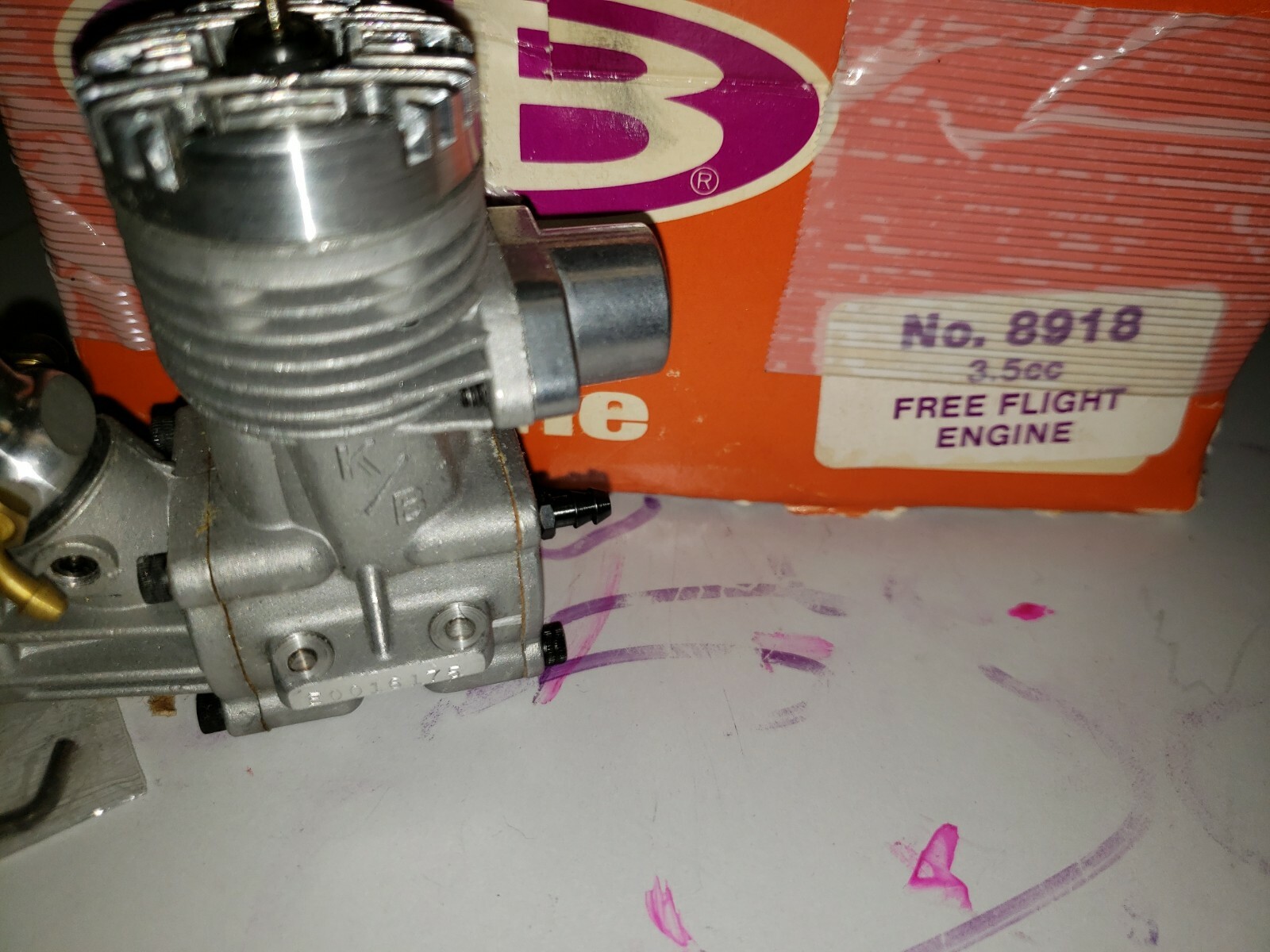 K&B engine k&b 3.5 cc Free Flight Engine no 8918 new eBay
