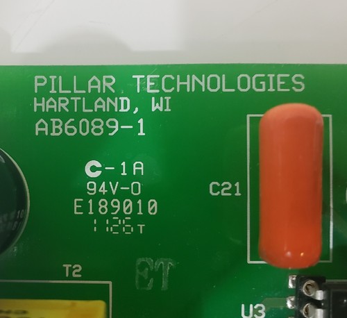 Tablero de control CB0680-1 AB6089-1 E1012313 PILLAR TECHNOLOGIES - Imagen 2 de 12