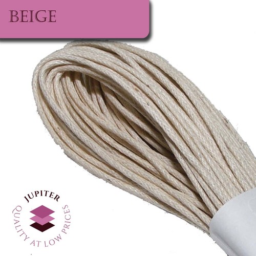 WAXED COTTON CORD - 28 COLOURS - 10 Mtrs 1mm Jewellery / Shamballa Cord - Picture 21 of 29