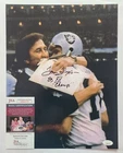 Tom Flores Signed Auto Oakland Raiders 11x14 Photo JSA COA