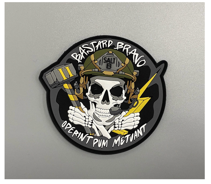 Marine Corps 2nd ANGLICO Bastard Bravo PVC Hook & Loop Patch