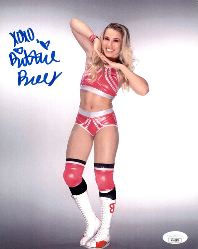 Brittnie Brooks signiert 8x10 Foto #2 Indie Wrestling Star WWE AEW TNA JSA COA