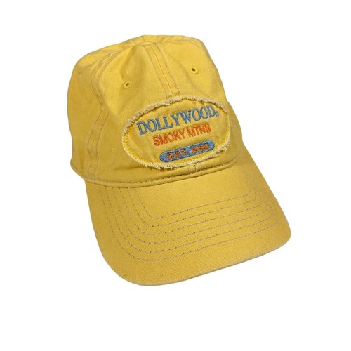 Dollywood Smoky Mountains Womens Yellow Adjustable Souvenir Baseball Cap Hat - Bild 5 von 9