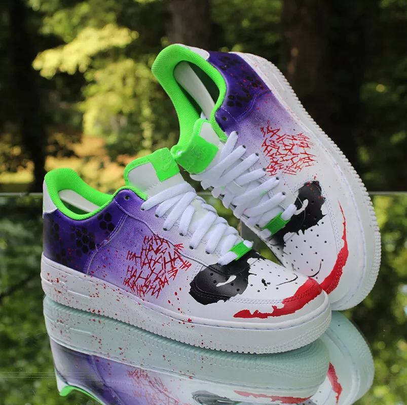 Nike Air Force 1 Low Joker Custom Men's Size 8.5 White