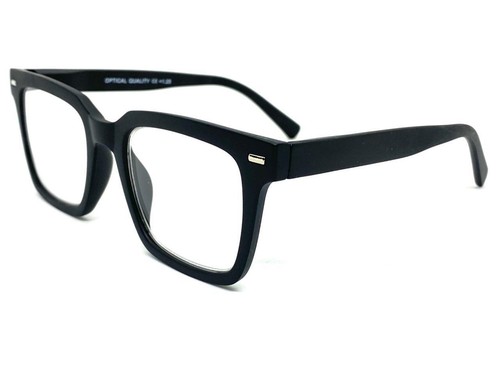 Klassische elegante moderne Retro-Stil LESEN Brille Leser mattschwarzes Gestell - Bild 4 von 6
