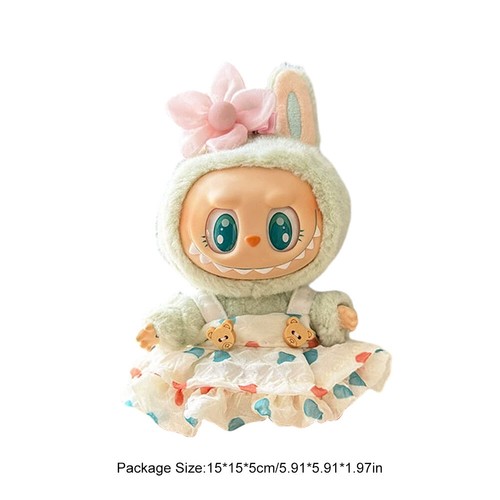 Only Clothes For Labubu Baby D oll Clothes Fashion Bib Hat Set Kawaii Clothing A - Picture 65 of 78