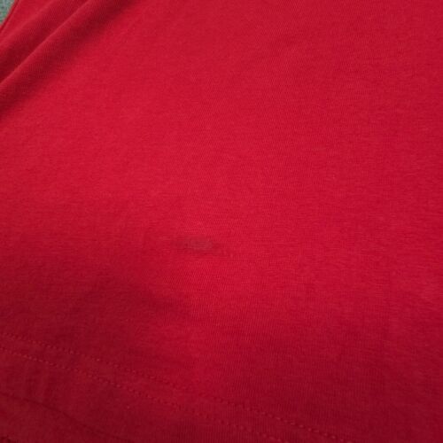 Stussy Shirt mens SMALL red TShirt long sleeve rugby striped Size S - Picture 4 of 10