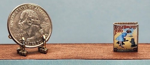 1:24 SCALE MINIATURE BOOK LITTLE DOROTHY AND TOTO OZ BAUM HALF SCALE - Picture 1 of 12
