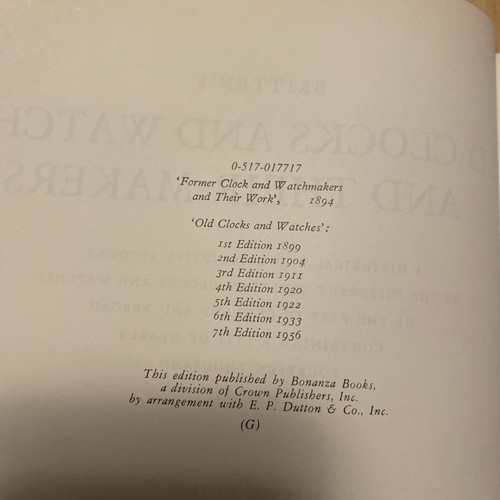 Britten's Old Clocks and Watches and Their Makers - 7th Ed (1956, Hardcover DJ) - Picture 9 of 10