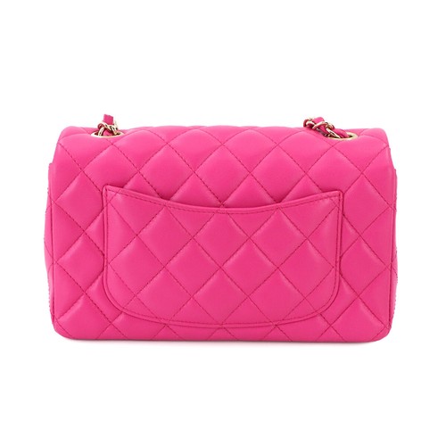 Bolso de Hombro Chanel Mini Matelasse 20 Cadena Cuero Rosa A69900 Cartera 90277271 - Imagen 3 de 11