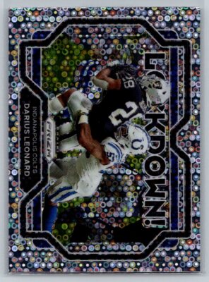2021  Panini Prizm #1 Darius Leonard Lockdown Silver Disco COLTS