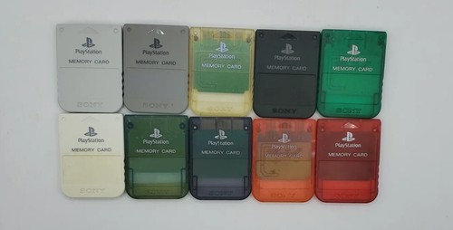 PS1 Grey MEMORY CARD 15 SCPH-1020 Playstation Sony Official Made In Japan - Foto 3