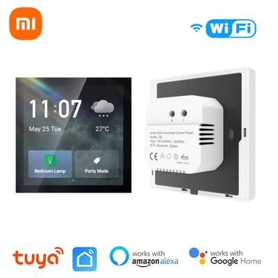Smart Tuya Central Control Panel Built In Wireless Zigbee Hub 4 Inches Touch Pan