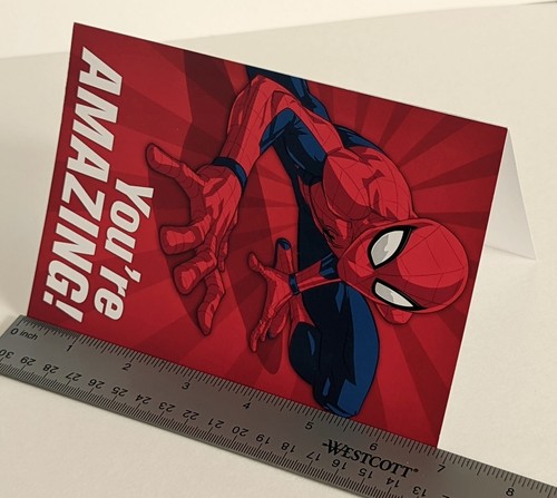 Happy Birthday Greeting Card (+ Envelope 5x7"). (Spider-Man) - Picture 4 of 5