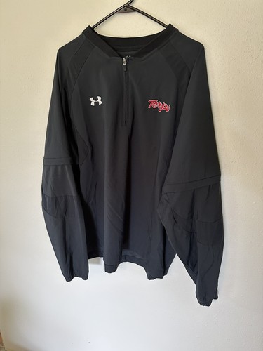 Under Armour Maryland Terrapins Baseball Aufwärmen mit Reißverschlussärmeln - Bild 2 von 5