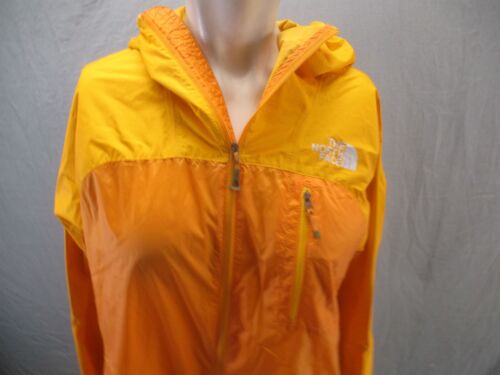 The North Face Size S Mens Yellow 100% Nylon Full Zip Pocket Rain Jacket 763 - Picture 2 of 10