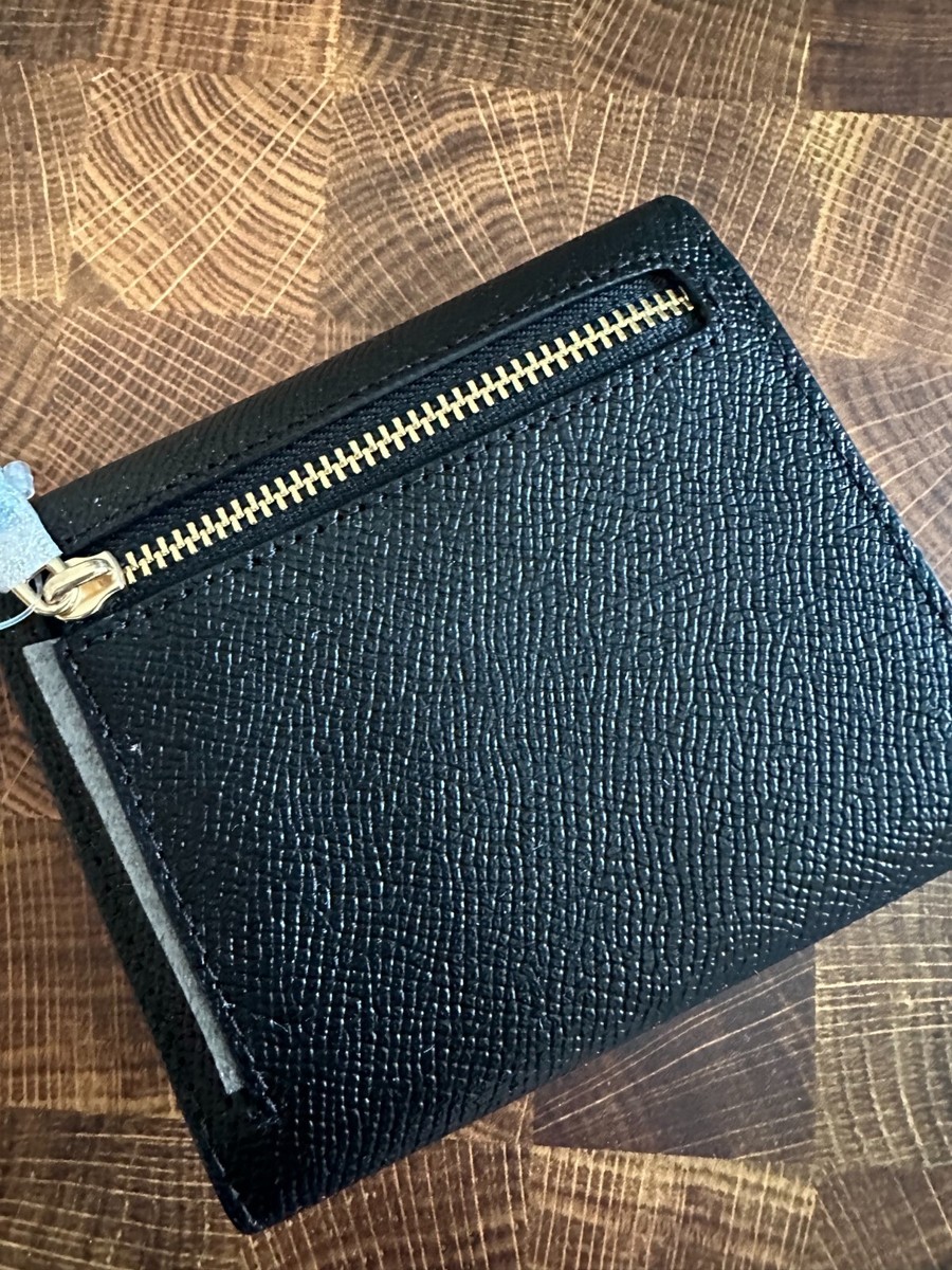 BN COACH Crossgrain Leather Wyn Small Wallet WOMEN PICK