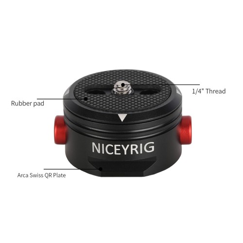 Niceyrig Mini Quick Release Acca Tripod Mount Base Plate For Camera Stabilizer - Picture 2 of 12