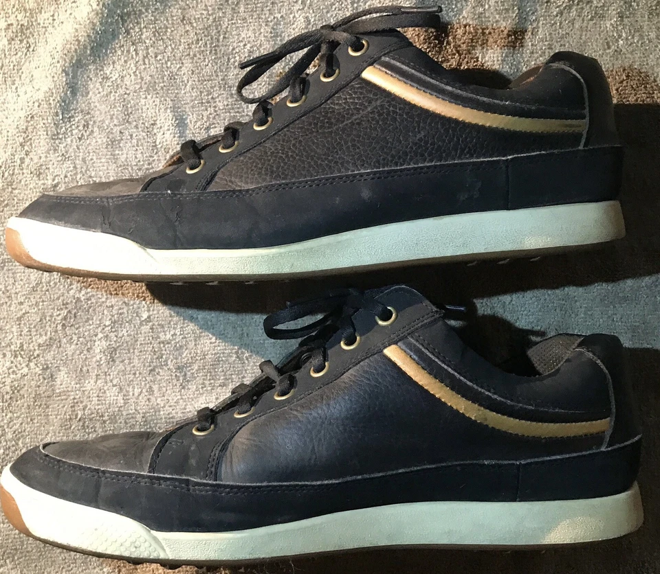 Zapatos informales Footjoy FJ para hombre contorno de golf negros y tostados 54284 talla 9 1/2 Foto 4 de 4