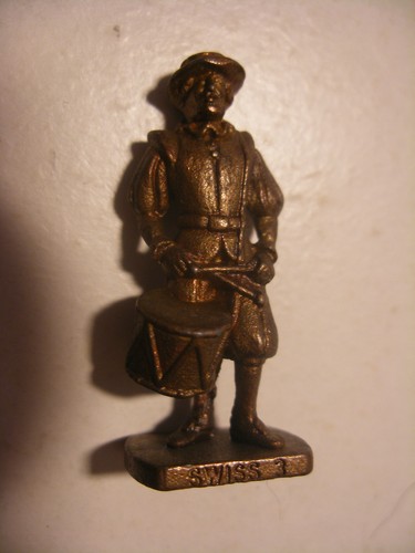 Surprise KINDER Ancien Metal Guarde Suisse TROMLER SWISS 3 Mettalfiguren - Picture 1 of 2