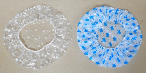 4 Stück Duschhaube wiederverwendbar Duschkappe Badekappe Badehauben Haarschutz - Bild 2 von 5