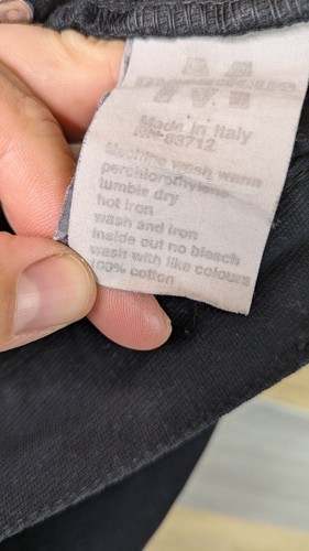 Vintage Martinique Jeans Herren Größe 36 W Schwarz Baumwolle Gerades Bein Made In Italy - Bild 18 von 18