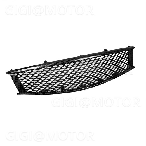 For Infiniti G37 Q60 Skyline Coupe 08-13 Carbon Fiber Front Bumper Upper Grille - Picture 5 of 6