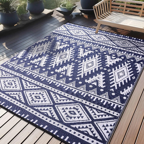 Teppiche Wasserdicht Wendbar Outdoor Kunststoff Stroh Teppiche Teppiche Wohnmobil Matte Camp Picknick - Bild 13 von 16