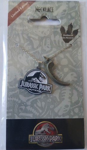 Official Jurassic Park Limited And Numbered Limited Edition Necklace