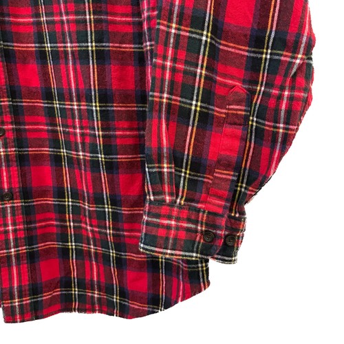 LL Bean Traditional Fit Flannel Shirt Mens L Tall Red Never Worn Plaid LT 228066 - Picture 5 of 14