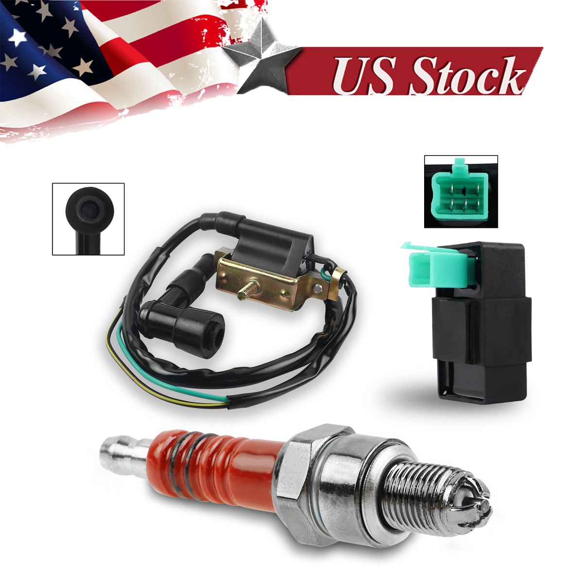 ACRB　５０ Ignition Coil CDI Spark Plug for 50 90 110 125CC Taotao SunL
