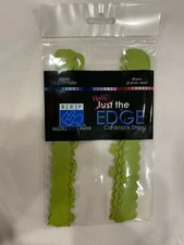 Bazzill Basics Paper 6" Half The Edge Cardstock Strips 20 Pcs 10 Shapes  Kiwi 