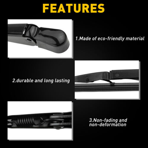 For Toyota RAV4 2006 2007 2008 2009 2010 2011 2012 REAR BACK WIPER BLADE BLACK 2 - Picture 4 of 19