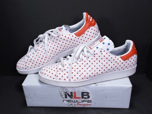 Adidas-Originals-Pharrell-Williams-STAN-SMITH-SPD-B25401-Red-White-Size-12